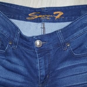 Seven 7 LUXE CROP SIZE 14 Deep Indigo Denim